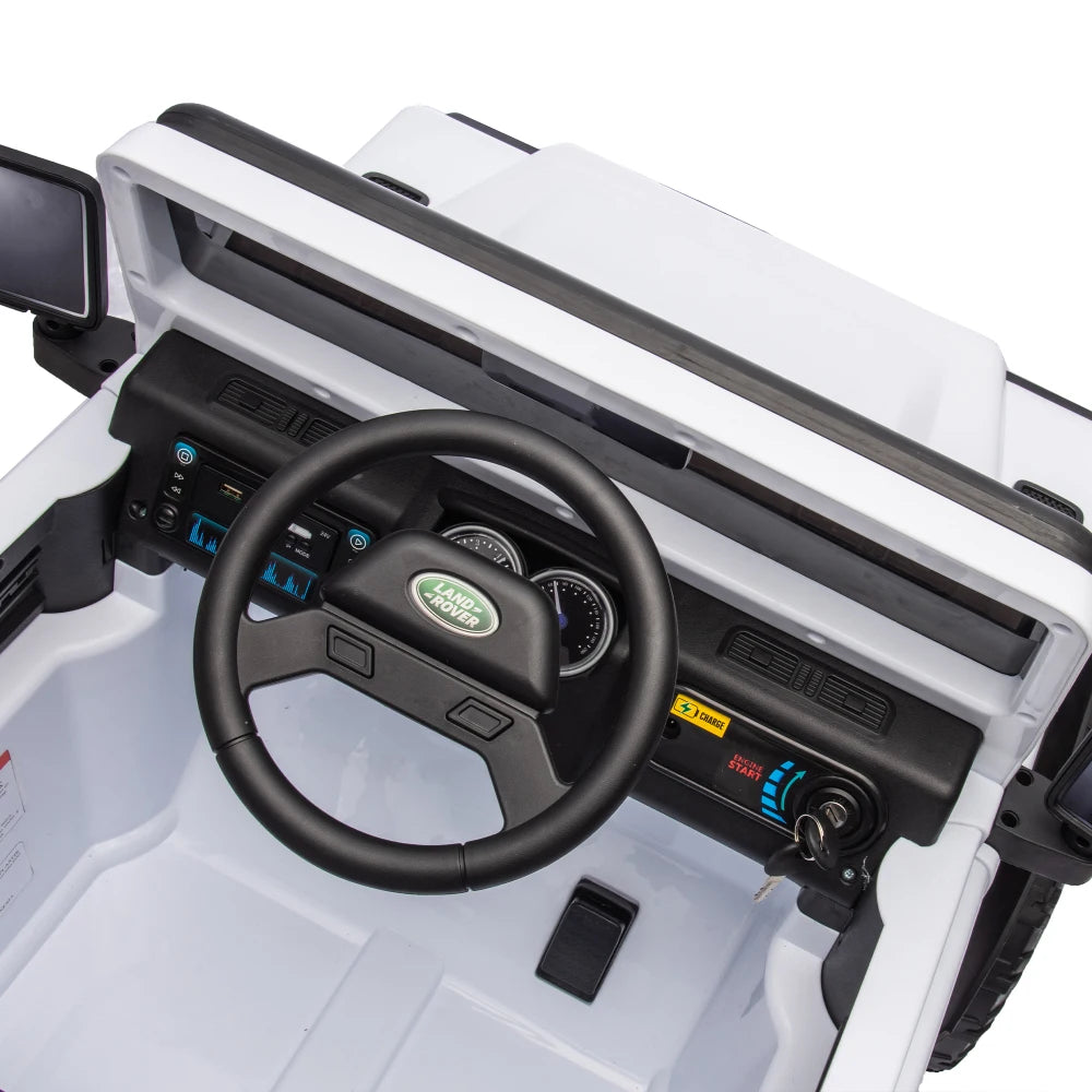 Licensed Land Rover Defender 90 XXL Ride-On Car – 24V Electric SUV with Bluetooth, Remote Control, and Four-Wheel Suspension