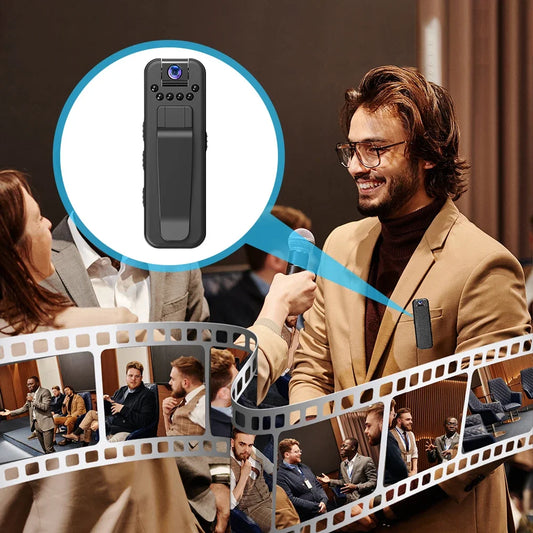 1080P HD Mini Body Camera with Night Vision & Motion Detection