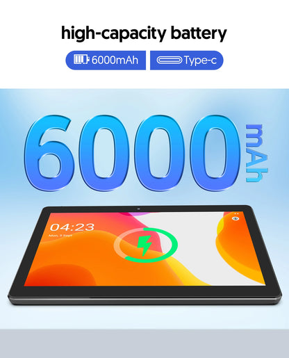 BAKEN 10.1-Inch Android 13 Tablet 2-in-1 Set – 4GB(2+2)+64GB