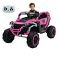 12V 2-Seater Ride-On UTV for Kids – Electric Truck with Remote Control, Flashlights, Suspension & Music