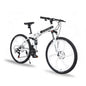 26 Inch Mountain Bike for Men & Women, 21 Speed Dual Suspension Adult Bicycle with Adjustable Disc Brake High Carbon Steel Frame