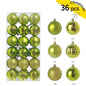 24/36 Pcs Hanging Christmas Tree Ornaments 3/4CM Balls Multiple Colors
