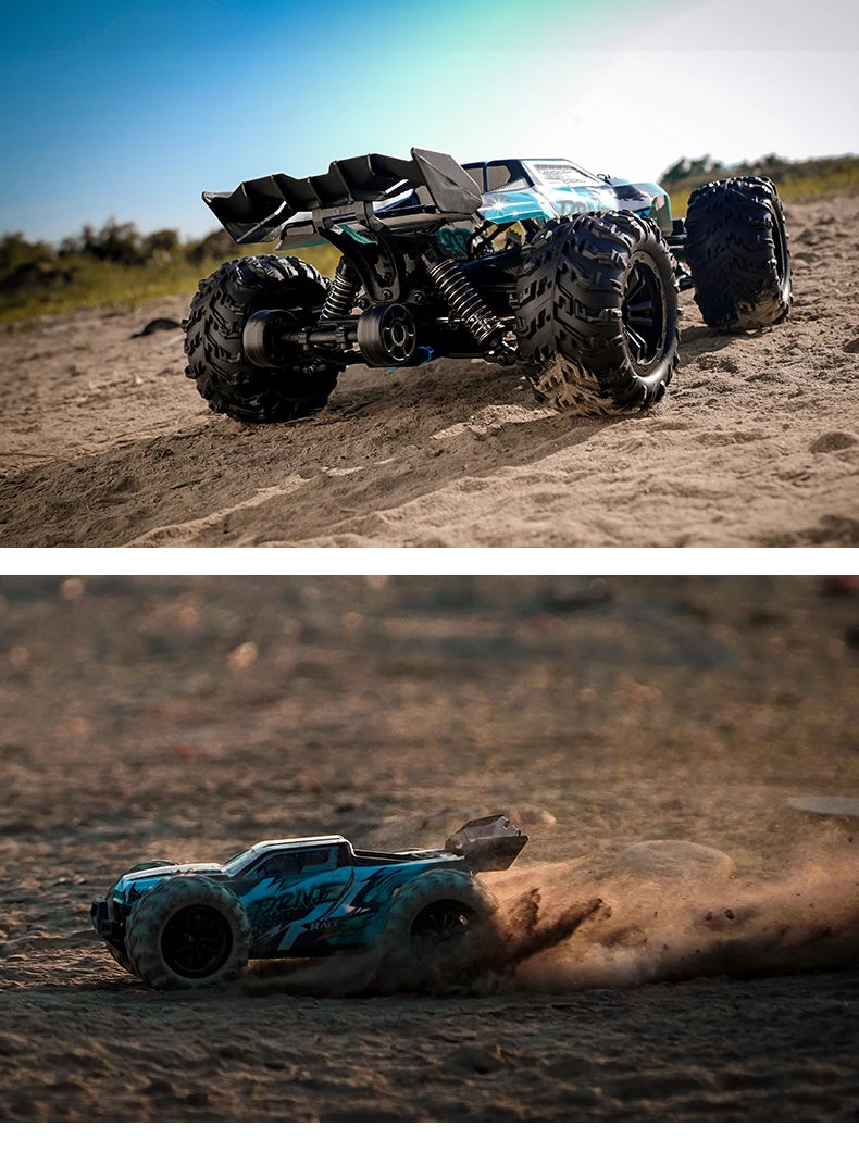 Teeggi 16101 / 16102 PRO 1:16 RC Drift Car – 70KM/H Brushless 4WD Off-Road Monster Truck with LED Lights