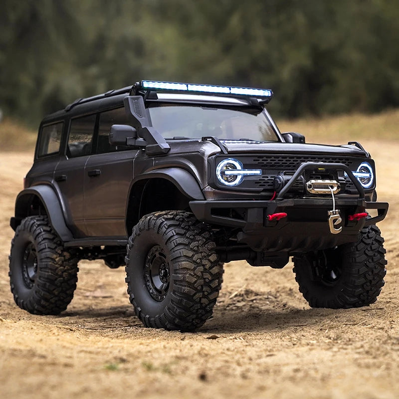 1/10 HB RC Crawler 4WD RTR Rock Off-Road Vehicle – Metal Gears, LED Lights, 2-Speed, Remote Control Truck for Adults