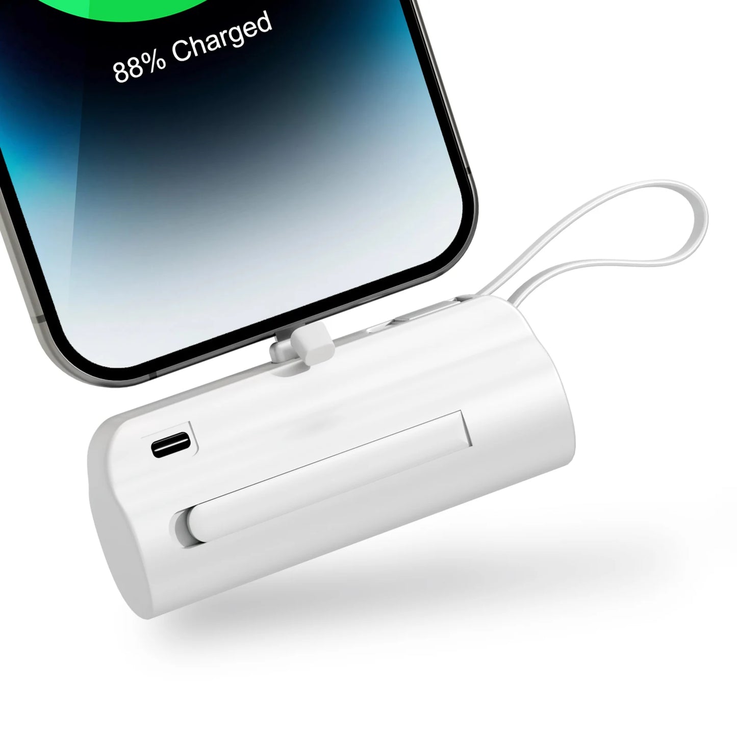 Mini Portable Power Bank 4500mAh – Capsule Charger with Dual USB-C Ports