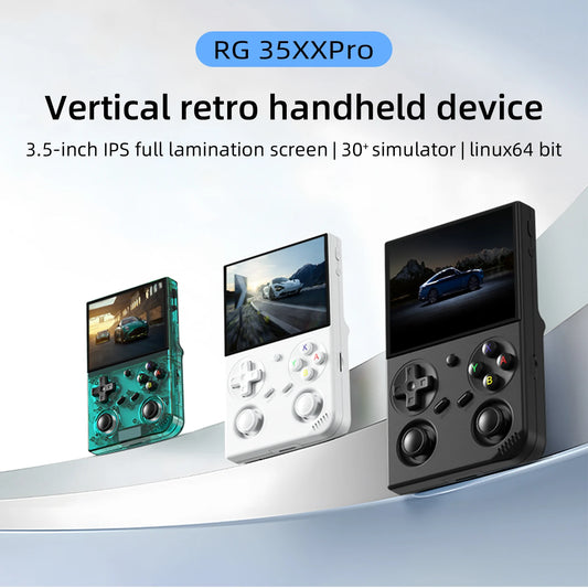 Anbernic RG35XX Pro Handheld Retro Game Console – 3.5" IPS Screen, 5000+ Games, WiFi, Dual Joystick, Linux, HDMI Output
