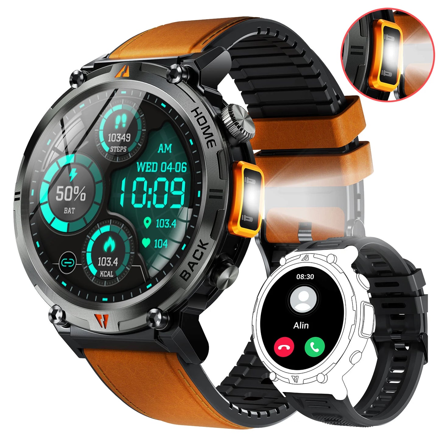 EIGIIS KE3 2025 Bluetooth Smartwatch for Men