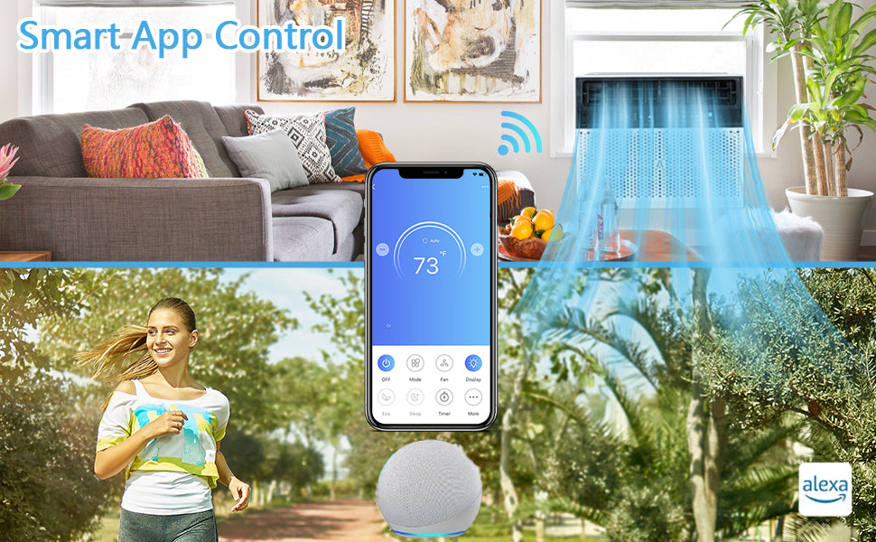 6000 BTU Window Air Conditioner – Quiet, Smart & Efficient Cooling