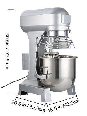 SucceBuy 10 15 20 30L Electric Dough Machine Stainless Steel Commercial Cream  Whisk Mixer Processor Kitchen Food Stand Blender