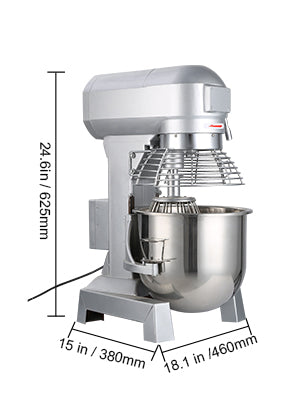 SucceBuy 10 15 20 30L Electric Dough Machine Stainless Steel Commercial Cream  Whisk Mixer Processor Kitchen Food Stand Blender