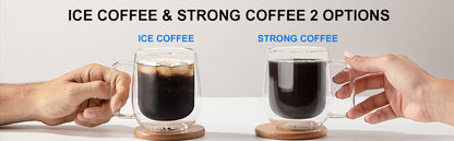 HomeBrew Pro Programmable Drip Coffee Maker - 12 Cup Capacity with Iced Coffee Function & Touchscreen