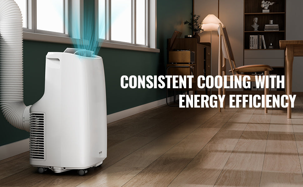 VEVOR 12,000 BTU Portable Air Conditioner – 3-in-1 Cooling, Dehumidifier & Fan for 550-700 Sq. Ft.